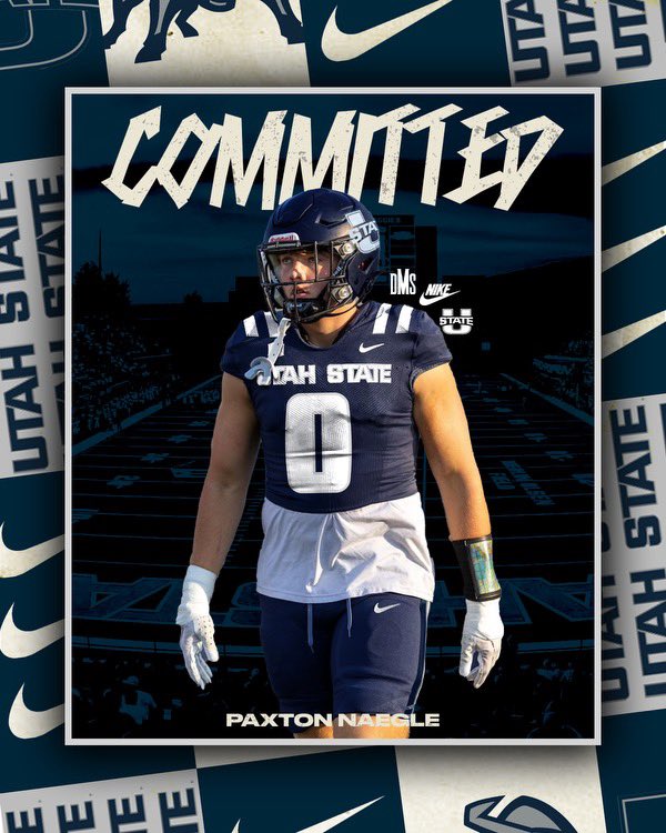 Paxton Naegle (@naeglepaxton) on Twitter photo After much thought, and prayer I am blessed to announce my commitment to Utah State University. I am excited for this new chapter and very grateful for everyone who has supported me throughout my life. Go Aggies! <a href="/USUFootball/">USU Football</a> <a href="/DjTialavea_86/">Coach D.J. Tialavea</a> <a href="/KjarEric/">Eric kjar</a> <a href="/BlairAngulo/">Blair Angulo</a> @CBassett_USU After much thought, and prayer I am blessed to announce my commitment to Utah State University. I am excited for this new chapter and very grateful for everyone who has supported me throughout my life. Go Aggies! <a href="/USUFootball/">USU Football</a> <a href="/DjTialavea_86/">Coach D.J. Tialavea</a> <a href="/KjarEric/">Eric kjar</a> <a href="/BlairAngulo/">Blair Angulo</a> @CBassett_USU