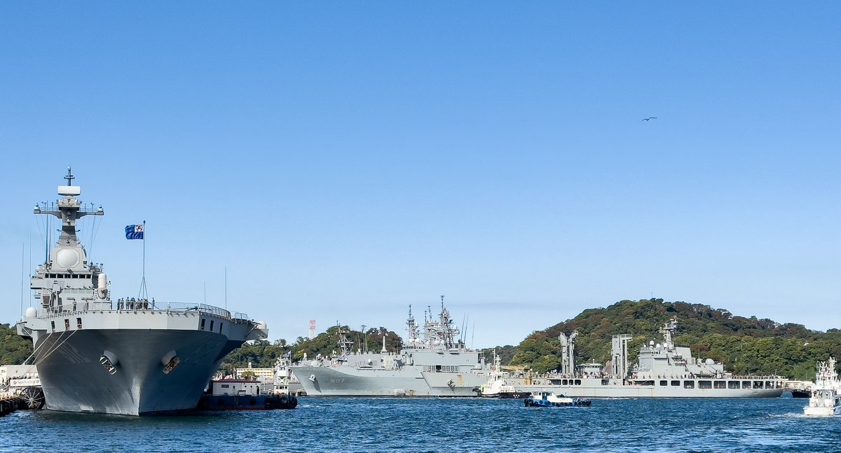 以上、韓国海軍巡航訓練戦団の3隻が横須賀に入港しました。 強襲揚陸艦