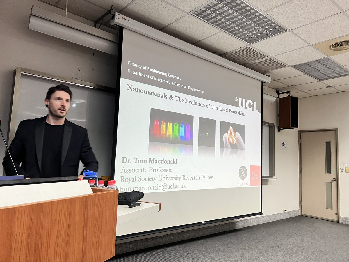 Really great presentation from <a href="/dr_tmac/">Tom Macdonald</a> this morning at National Chung Hsing University with an incredible welcome from <a href="/brady6108/">Brady Lin</a> his group and wonderful colleagues. Looking forward to the next few days in Taiwan