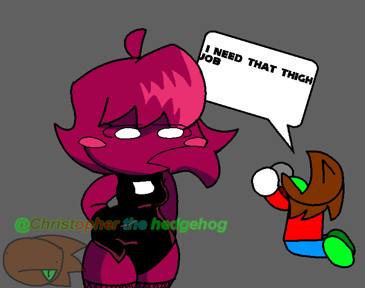 ChrisHedgehog29's tweet photo. uh I NEED THAT THIGH JOB
sorry twitter won't let me mark this so uh hi
#fnf #minusgf #fnfminus #sonicoc #GIVEMETHATTHIGHJOB https://t.co/e9BJNuXYmu
