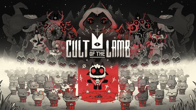 BramBeardGaming's tweet photo. LIVE NOW | 9pm Eastern - Welp... Guess we just need to start a cult at this point, so we're playing Cult of the Lamb co-op (@cultofthelamb)  with Twitch Integration. Join our cult on the internet and... I guess we just live there now?  https://t.co/xUBgydkFmQ https://t.co/HO1175Yvge