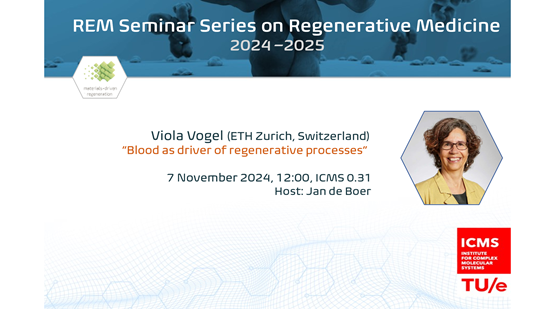 We are very happy to host Viola Vogel today at our REM seminar series and in personal discussions with students and staff. @TUeindhoven <a href="/Vogel_Lab/">Viola Vogel</a>