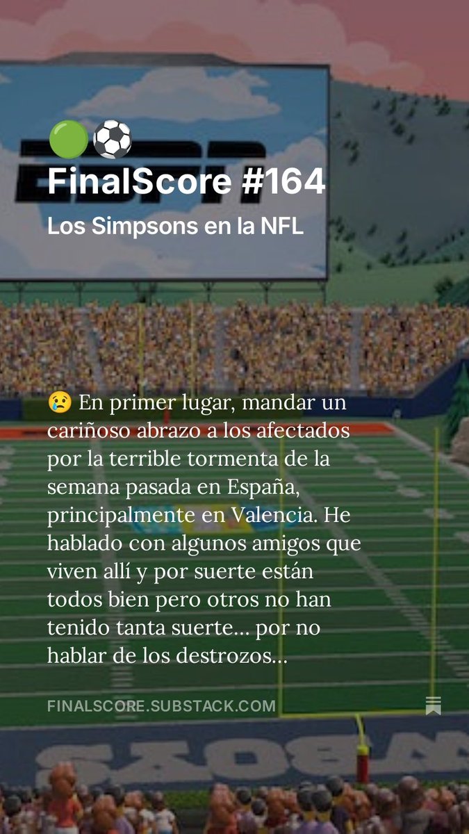 Miguel Ángel Hernández (@miguelangelh) on Twitter photo 🟢⚽️ Ya está disponible la #newsletter de esta semana en la que hacemos un repaso al mundo del #negocio en el #deporte.
👉 finalscore.substack.com/p/finalscore-1… 🟢⚽️ Ya está disponible la #newsletter de esta semana en la que hacemos un repaso al mundo del #negocio en el #deporte.
👉 finalscore.substack.com/p/finalscore-1…