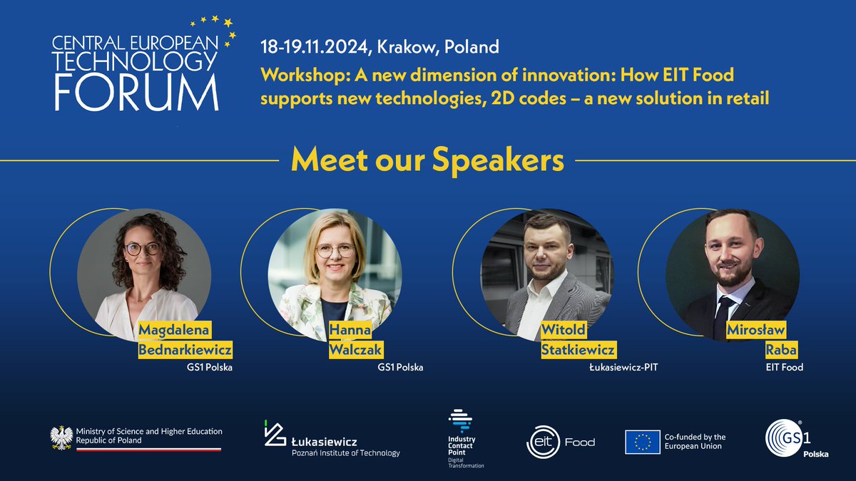 🇬🇧 <a href="/cetef24/">Central European Technology Forum - CETEF'24</a> is just under two weeks away. One part of the event will be a workshop by <a href="/EITFood/">EIT Food</a> and Industry Contact Point Digital Transformation titled "A new dimension of innovation: How EIT Food supports new technologies? 2D codes - a new solution in retail."