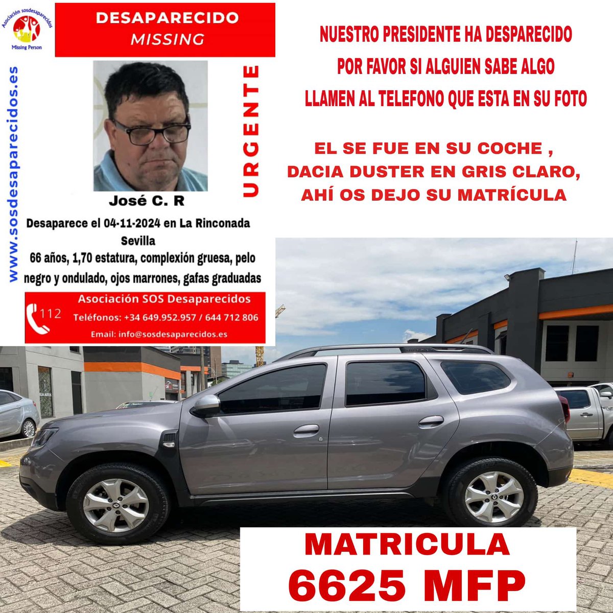 🫂 ¡La Rinconada y tu familia te esperan presi!

Cualquier persona que sepa algo o lo haya podido ver que se ponga en contactos con nosotros por privado. Cualquier minimo detalle puede ser clave en su busqueda.

Se agradece la difusión por todas las redes sociales.