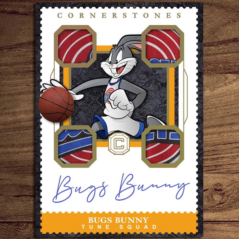 whatifcards's tweet photo. Bugs Bunny | #1
Cornerstones Basketball 2023-24
Panini America - 2024 (🇺🇸)
•
Et si dans la collection Nobility Cornerstones 2024, on retrouvait le rookie Bugs qui a réalisé un match majeur contre les martiens ? Un joueur à suivre et une carte "investissement "pour l’avenir ! https://t.co/a4gyg8wx0F