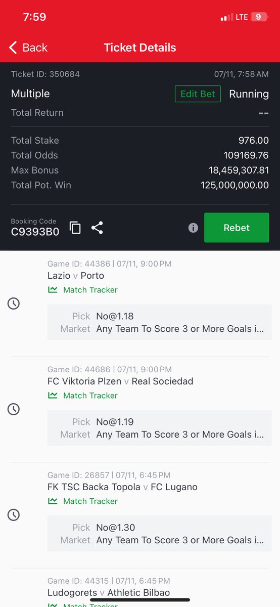 YondaFx's tweet image. 2024 Blessing ⚽️🪽(No 3 goals in row)

109k odds 

976 wins 125 million 

Retweet and drop id