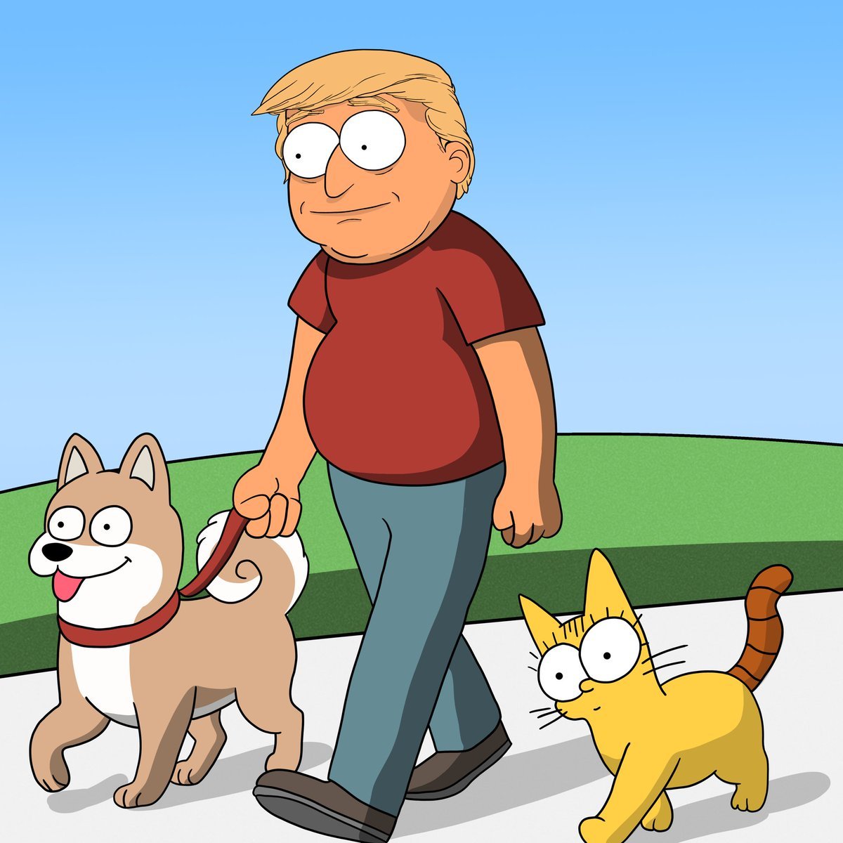 MACSOl_'s tweet photo. Taking the pets out for a walk. https://t.co/QwVvcTVQoe