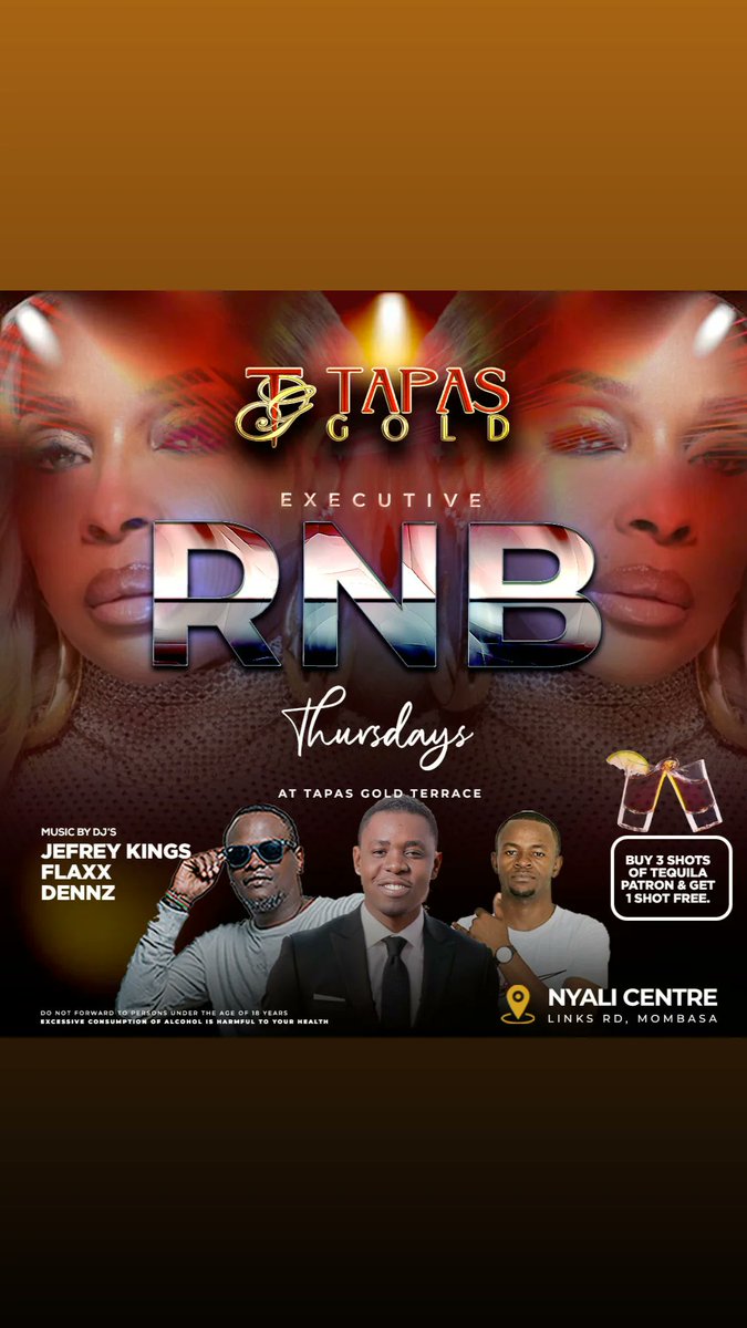 tapas_gold's tweet photo. Feel the rhythm, embrace the soul.

R&amp;B old school hits are taking over tonight till late at Tapas Gold!

Get ready for a night full of good times and great music🎼

On the mix🔥: 

Jefrey Kings
Dj Dennz 

Reservation: 0739888888

Nyali centre, Naivas Mall, 1st floor. https://t.co/NDytKqdw1O