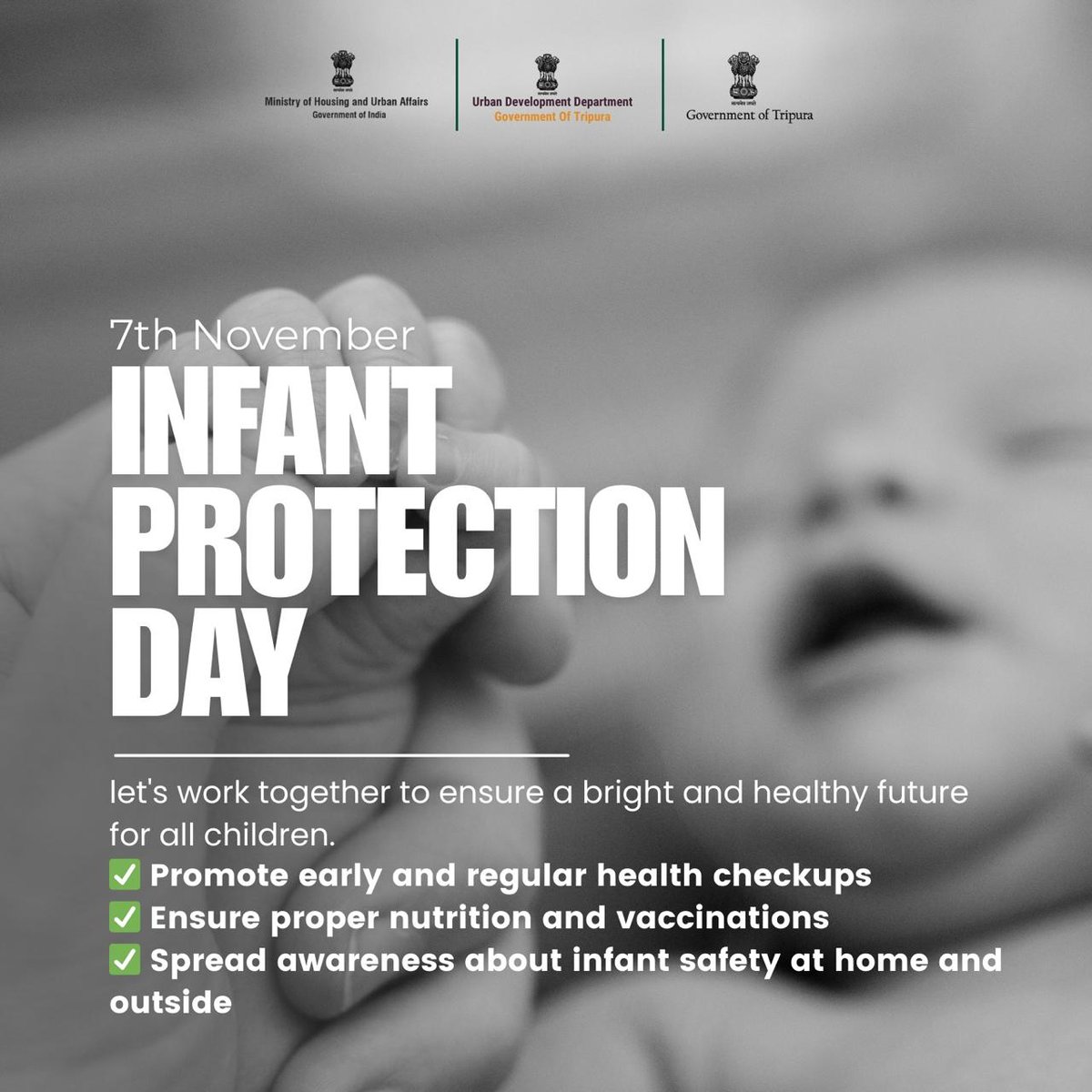 uddtripura's tweet photo. 👶 Protecting Our Future, One Baby at a Time! This Infant Protection Day, let’s commit to creating a safe, healthy environment for every child through proper healthcare and nurturing. 💙 #InfantProtectionDay #HealthyBabies https://t.co/04tp0OuVK1