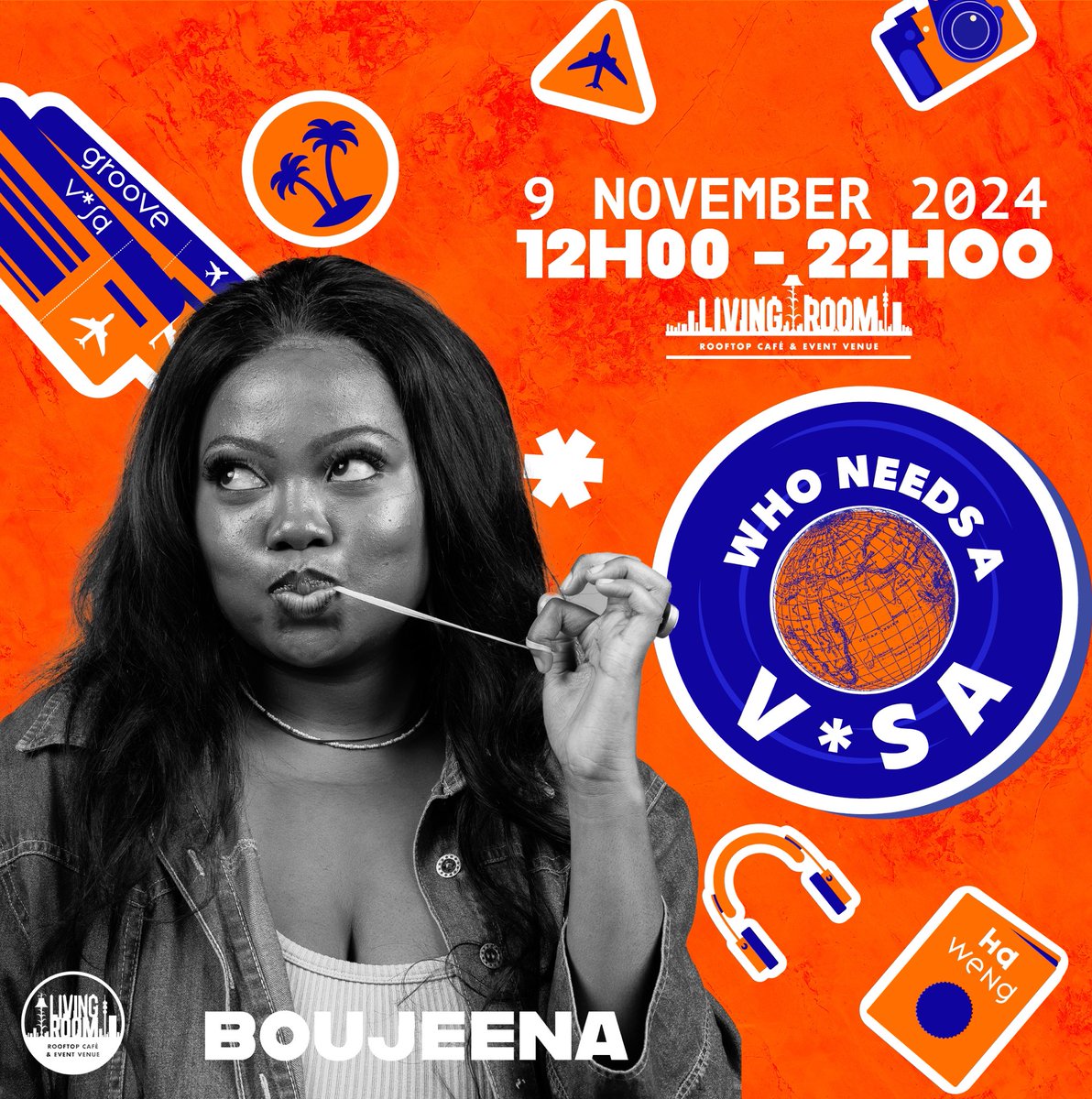 Bringing the beats, the gbedu, that strictly African sound is none other than <a href="/Boujeena/">Boujeena</a>! Taking us to the west and the east. Prepare for an Afrobeats set that will rock your body and bless the senses! 🇳🇬✈️💃See you Saturday

Tickets: quicket.co.za/events/287836-…