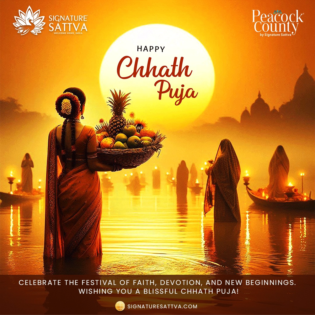 SattvaSignature's tweet photo. ✨ Happy Chhath Puja! 🌞
 May this festival bring faith, devotion, and new beginnings into your life. Wishing you peace, prosperity, and divine blessings.
🙏 #ChhathPuja #SignatureSattva #PeacockCounty #NewBeginnings #Faith https://t.co/ALI5XyXTUI