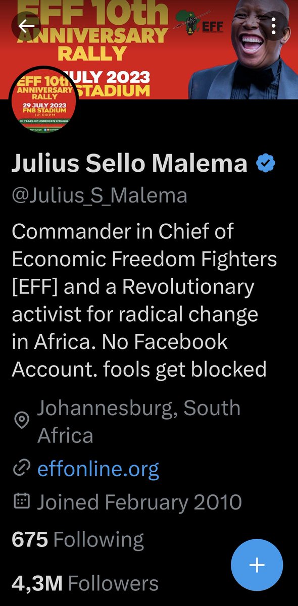 Oh my god, I've been away from Twitter (X) for some time, and Julius Malema thought it would be a good idea to unblock me to bring me back.