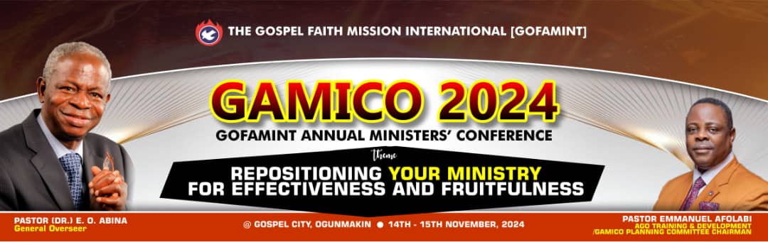 gofaminthq's tweet photo. GAMICO 2024: GOFAMINT Annual Ministers’ Conference, taking place on November 14-15, 2024, at Gospel City, Ogunmakin. Theme: 'Repositioning Your Ministry for Effectiveness and Fruitfulness.' J

#GOFAMINT
#GAMICO https://t.co/spplr02aVt