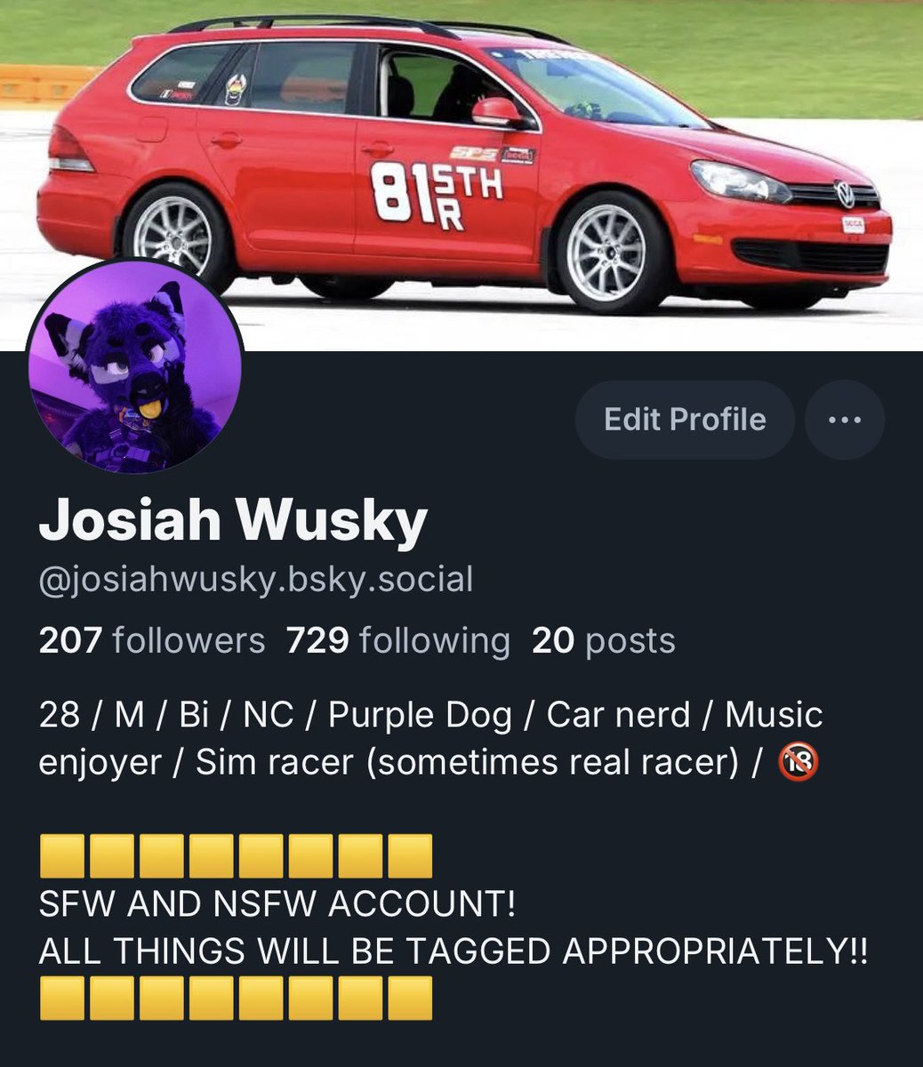 JosiahWusky's tweet image. 🔵☁️
REMINDER THAT I DO HAVE AN ACCOUNT ON THE OTHER SOCIAL MEDIA SITE!
🔵☁️
🔞Be warned it is a combination of my AD and my Main!! All lewd posts will be tagged appropriately!🔞