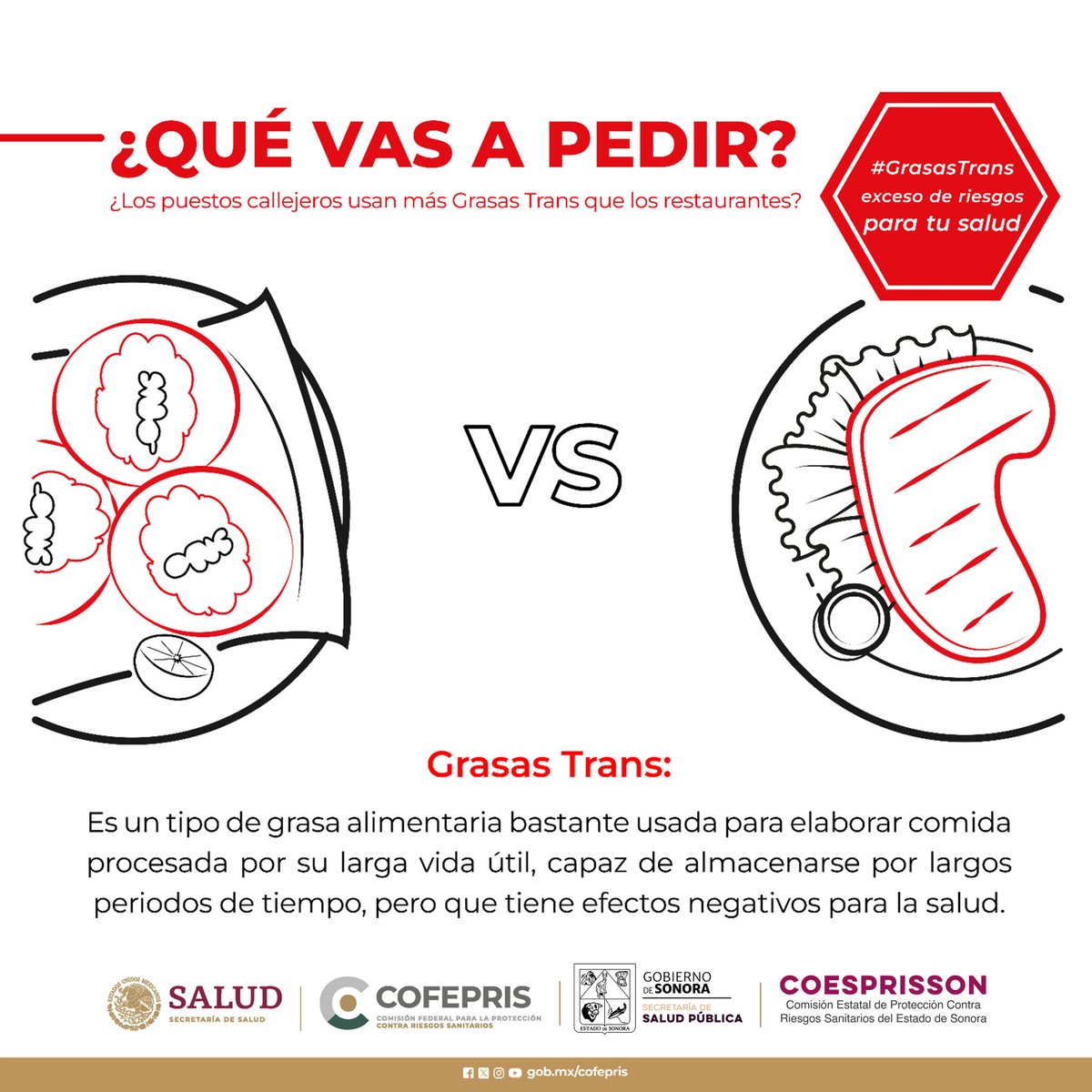COESPRISSON's tweet photo. La ingesta de #GrasasTrans daña la salud al no aportar nutrientes. Una alimentación con este tipo de grasas aumenta el riesgo de enfermedades cardíacas, una de las principales causas de muerte en el 🌎.
#CofeprisTeProtege en las decisiones de productos que vas a consumir. https://t.co/K8fxZuFXHd