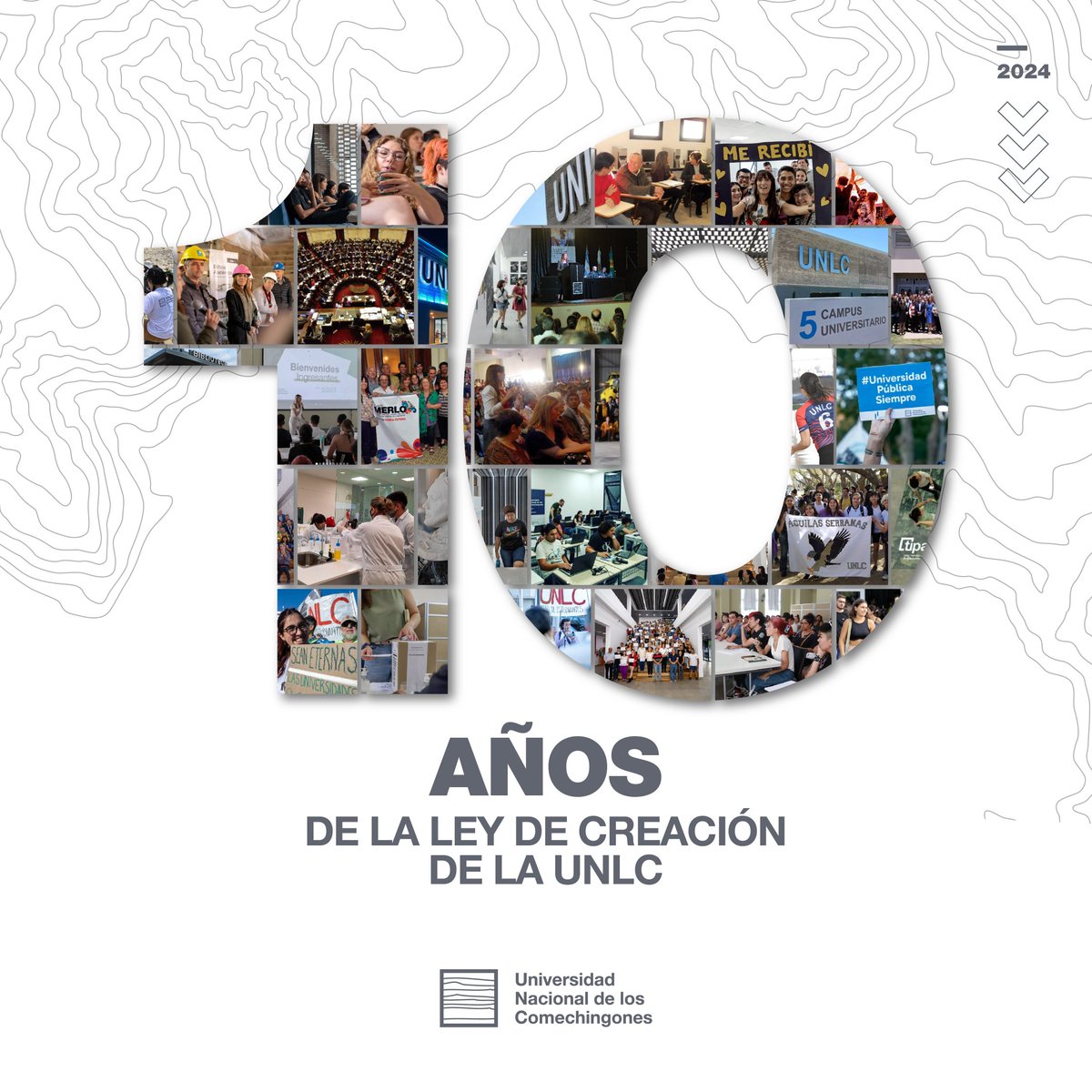 unlcmerlo's tweet photo. 🎉¡A 10 años de la ley de creación de la #UNLC!🎉 https://t.co/GwgETuRghA
