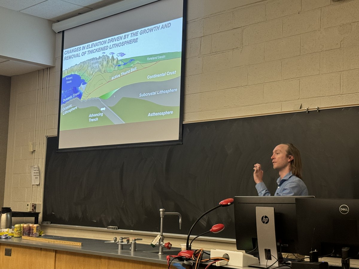 Great talk today in our Colloquium by U. of Arizona (<a href="/uazgeos/">University of Arizona Geosciences</a>) post-doc Dr. Clay Cambell, sharing the results of his work on the tectonics of Turkey from 100 Ma to the Quaternary. Double subduction! Lithospheric drips! Detrital zircons! Hafnium isotopes! Thanks for the visit.