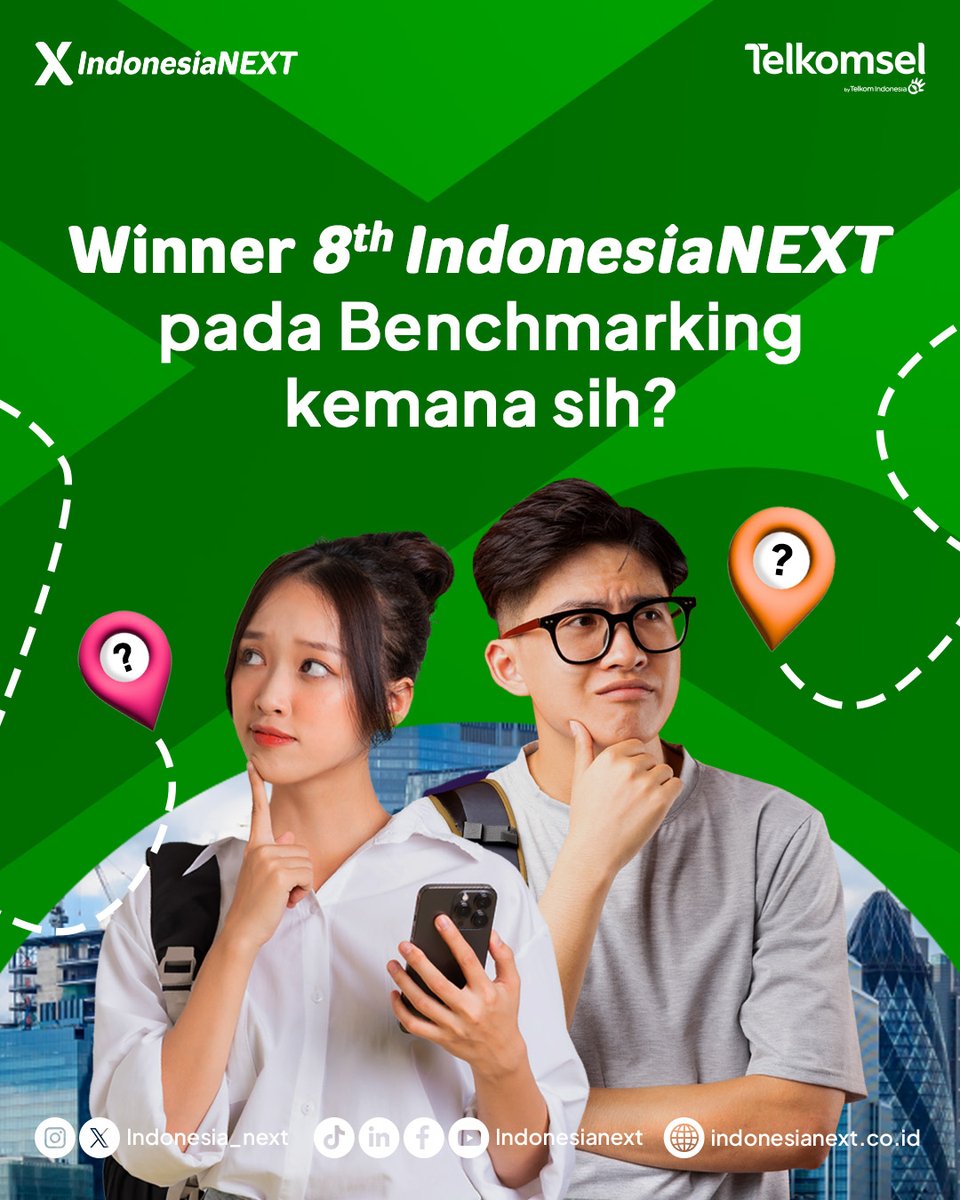 indonesia_next's tweet photo. Let’s say congrats untuk pemenang 8th IndonesiaNEXT kemarin! 👏🏼

ReWard, Fuka dan SisaSeru berkesempatan untuk benchmarking ke international tech industry loh! ✈️

Penasaran kemana perginya para pemenang NEXT People? 🤔

Yuk tulis di kolom komentar! 🤩 https://t.co/RRFjPmlhF0