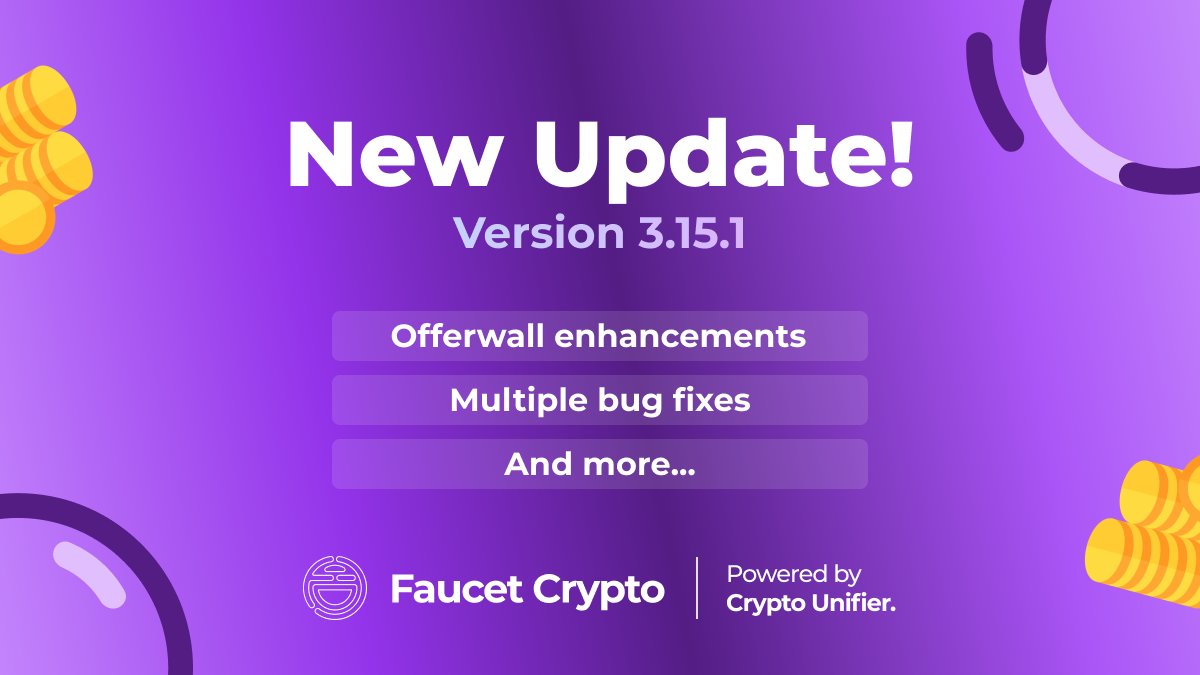 faucetcryptocom's tweet image. 📢: NEW UPDATE

On the positive side, our v3.15.1 update went Live just before the downtime earlier yesterday 🥳