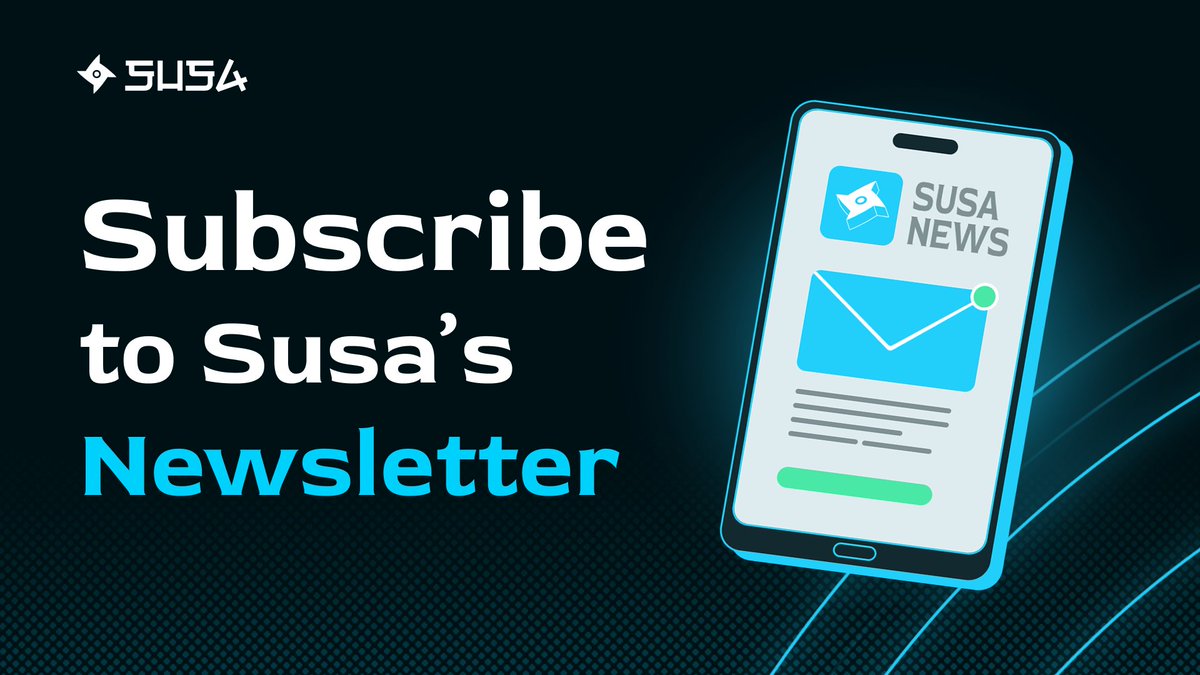 ✏️ Susa’s Substack is LIVE!

Dive in for the latest updates and insider insights on the fastest and most capital-efficient decentralized perps DEX.

Subscribe now! 👇
substack.com/@susaexchange