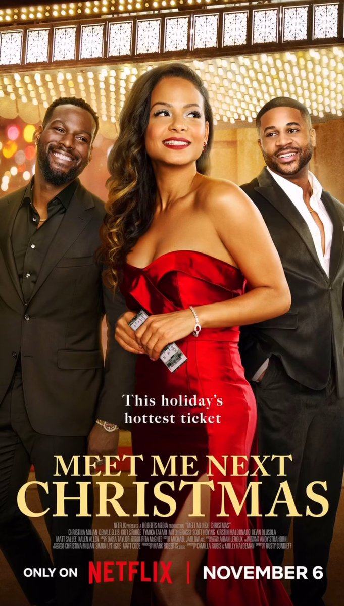 ReelInFilms's tweet image. #MeetMeNextChristmas / #Reaction 
An Amazing Loving Christmas Love Story. Christina Milian and Devale Ellis chemistry brings ypu all the joy you and love you want in the film. A great christmas film for newly lovers and family plus a great movie night for couples. #Netflix