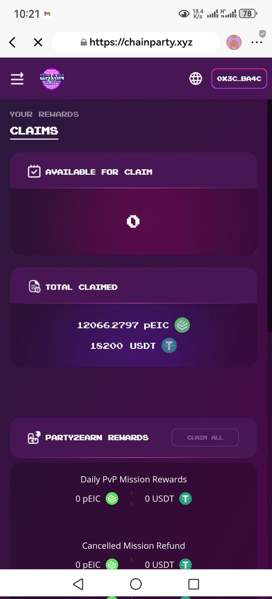 Dennis13141999's tweet photo. 37days income in Chain Party @ChainPartyXYZ
total earned 12066pEIC
Thanks Chain Party
Life is great with Chain Party
LFG
i love #ChainParty
i love #pEIC
keep pEIC to the moon 🆙🔝👍🏻🚀 https://t.co/Xoo9aoep3w