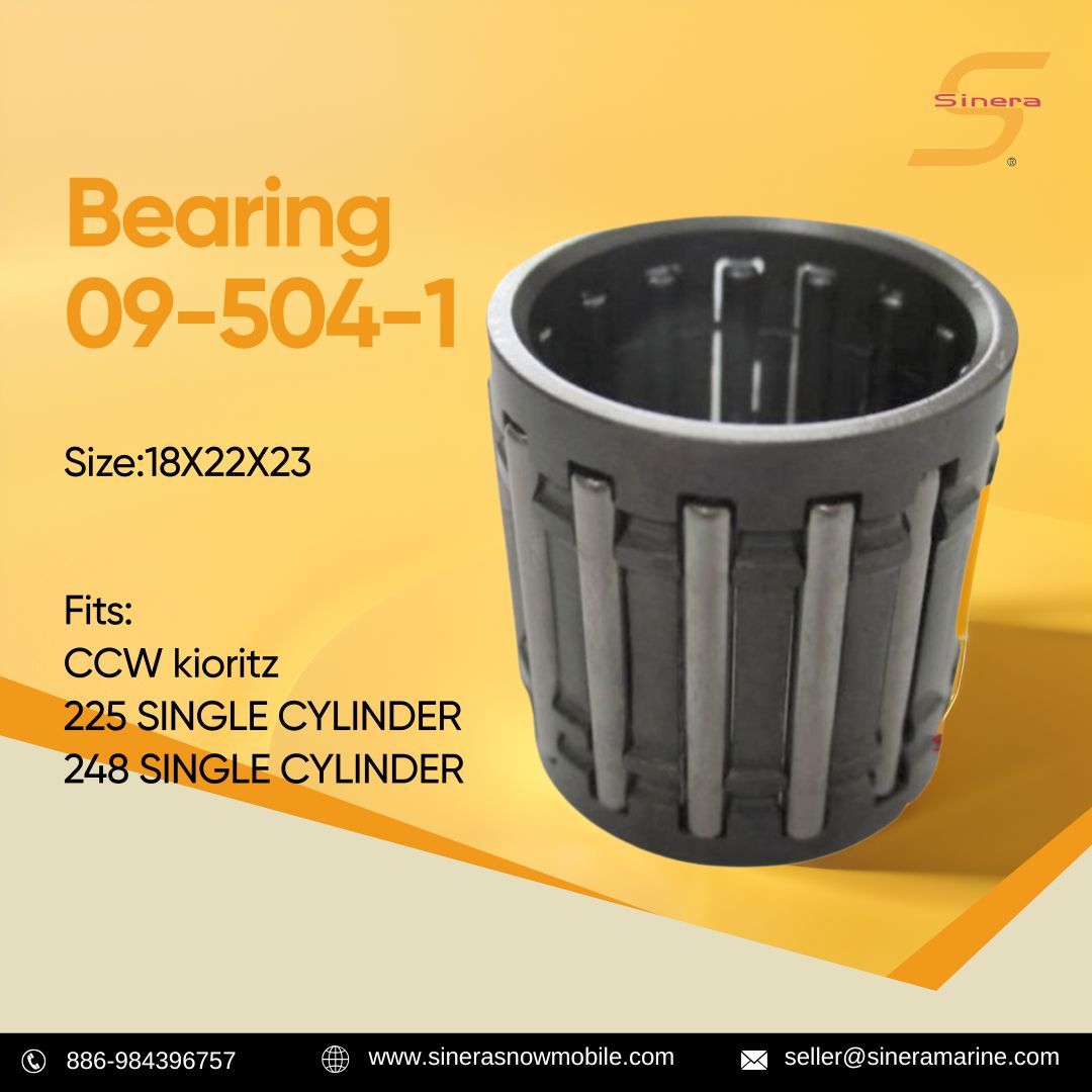 sineramarine's tweet image. Bearing 09-504-1
Size:18X22X23
Fits:
CCW kioritz
225 SINGLE CYLINDER
248 SINGLE CYLINDER

We are Sinera Marine, a Taiwan manufacturer for Aftermarket suppliers for jet skis, snowmobiles, ATV UTV, sterndrive, inboard, outboard spare parts, and marine hardware.
#polarissnow