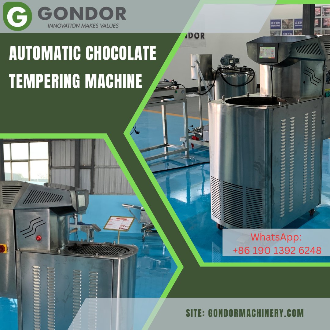 gondormachinery's tweet image. Automatic Chocolate Tempering Machine 🍫✨

Consistently smooth, tempered chocolate
Easy to use and energy-efficient
gondormachinery.com/product/automa…
#ChocolateMaking #TemperingMachine #FoodTech #BakingEssentials