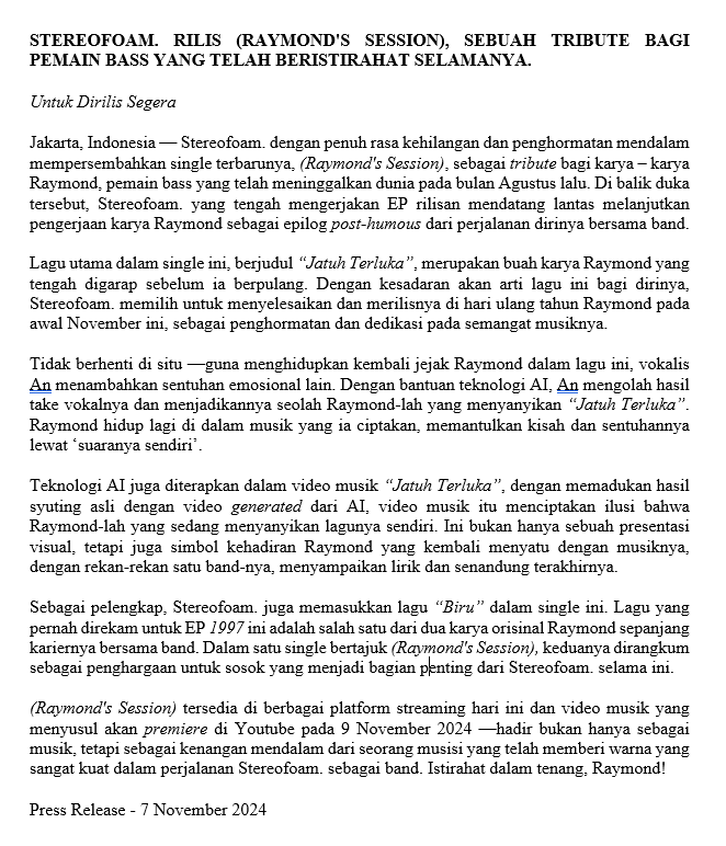 Stereofoam. tweet media