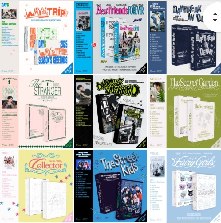 HELP RT — INA GO 🇮🇩

OPEN PRE ORDER ALL JYP ARTIST 2025 SEASON'S GREETINGS (FULLSET JYPSHOP / FANPLEE) 

DAY6 / ITZY / STRAYKIDS / NMIXX / TWICE / NICHKHUN / JANG WOOYOUNG / LEE JUNHO / JUN. K 
💸 780k~810k (est 1.5kg) 

✅ bersih ina
✅ GO line
📍jakarta