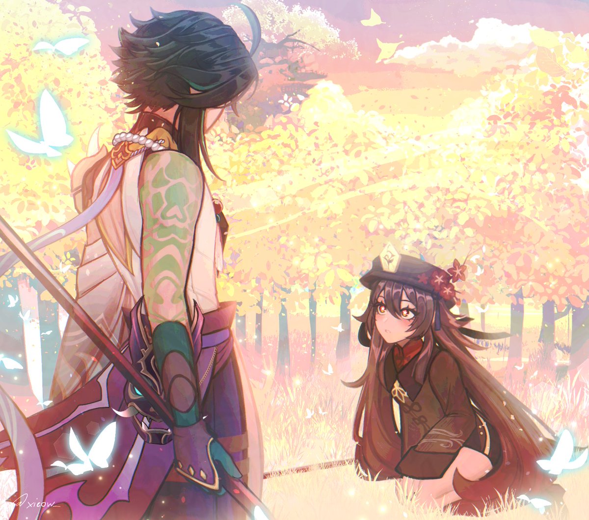 #huxiaoweek2024: love at first sight 🦋✨

#huxiao #魈桃 #genshinimpact #原神