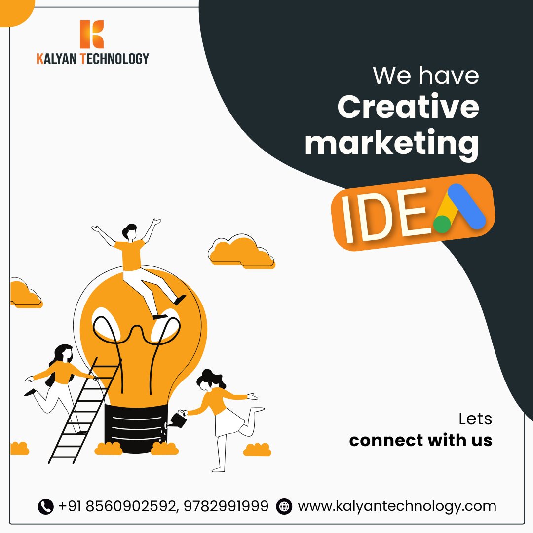 KalyanTech0's tweet photo. Fuel your business with creativity! 🌟 Discover unique ideas tailored to make your brand stand out from the rest.

Contact us today at +91 85609 02592
Visit Our Website: https://t.co/XoOyPugiGV
.
#branding #kalyantechnology #googleleads #business #profit #idea #business https://t.co/bWddrZujsG