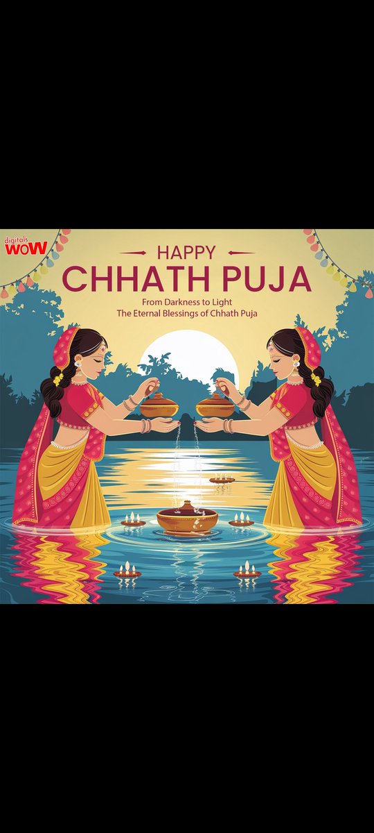 DigitalsWow's tweet photo. Celebrate Chhath Puja with Digitalswow! Wishing you happiness, peace, and the blessings of the Sun God. 🌅🌸

#ChhathPuja #DivineGrace #Digitalswow https://t.co/4xkRmOYLVh