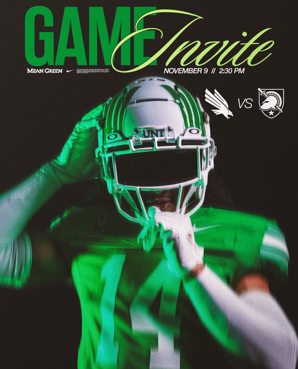 Thank you for inviting me to y’all game against army <a href="/MeanGreenFB/">UNT Football</a> <a href="/CoachClayJ/">Clay J Jennings</a> <a href="/__CoachMorris/">Eric Morris</a>