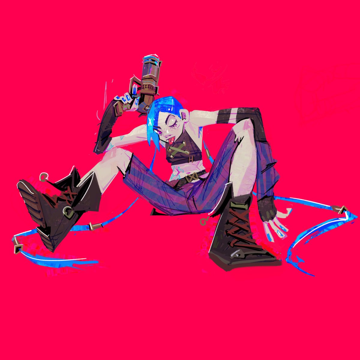 vickychendraws's tweet photo. rest of the jinx doodles o/ https://t.co/VLxakJH8MH