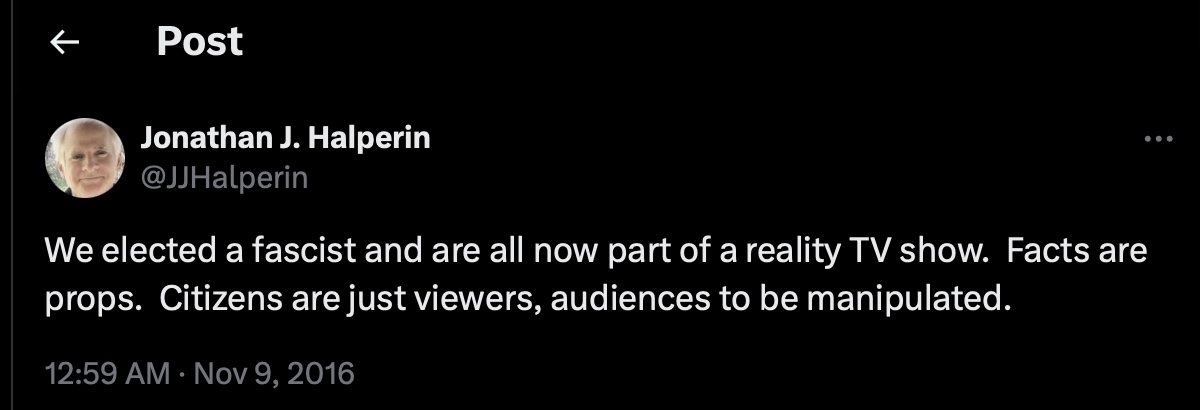 Jonathan J. Halperin tweet media