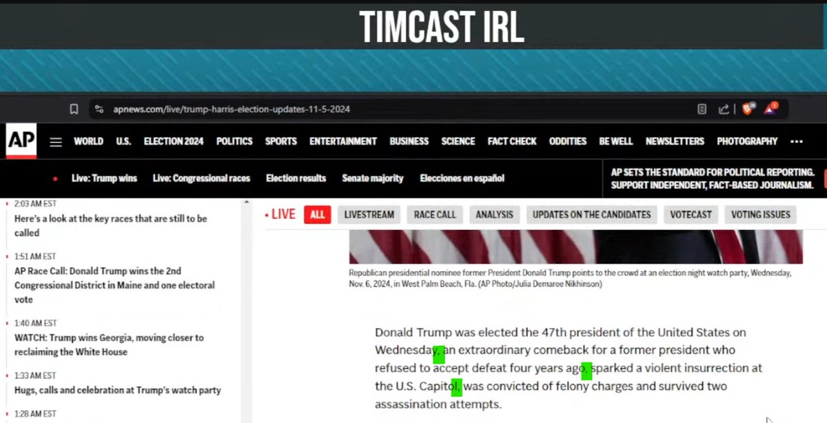 TXDad22's tweet photo. Sorry, @Timcast 
they used Kamala's to break up the sentence. It is not a run on. https://t.co/OxeYZAxlkH