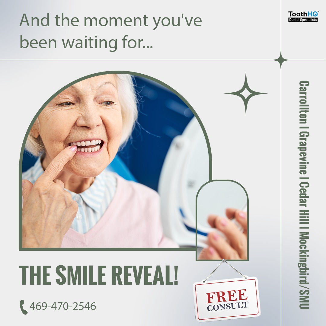 ToothHQDental's tweet image. Almost there! 🎯 The crown is attached, completing your smile makeover. Now you’re ready to show off your new pearly whites! 🌟

#FinalStep #dfwtx #SmileMakeover #CrownPlacement #TeethImplants #PearlyWhites #ConfidentSmile #NewYou #texans #dallastexas #implants #implantesdentales