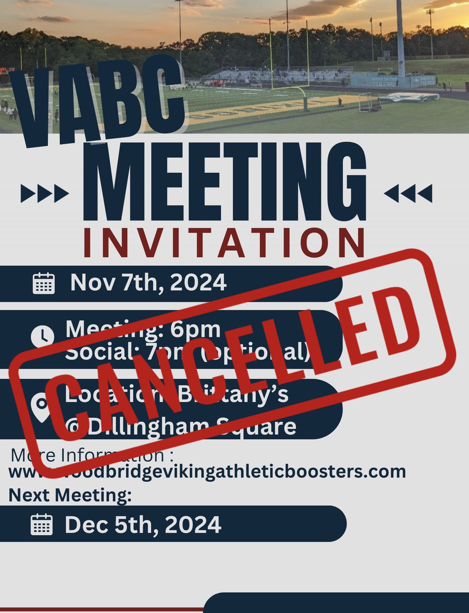 November Monthly Meeting on 11/07 is CANCELLED due to unforeseen scheduling conflicts. The Next meeting will be on DEC 5th  in the Career Center at WSHS. Enter Door 1.