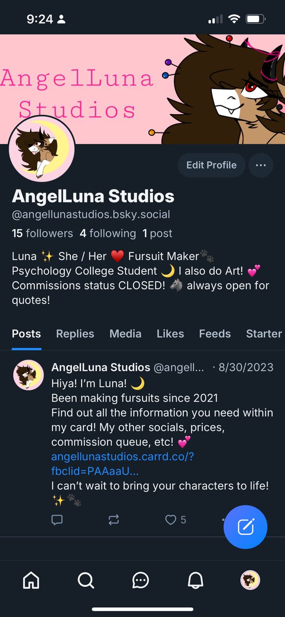 AngelLunaStudio's tweet photo. Trying to switch over! Find me here ^^ https://t.co/QTKU8GgK66