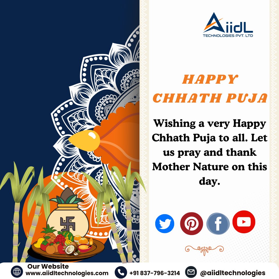 May the warmth of Chhath Puja bring blessings, prosperity, and happiness to your life.

Happy Chhath Puja!☀️
.
.
. 
#chhathpuja #chhathpooja #chhathfestival #chhathmahaparv #chhathpuja2024 #marketingstrategy #digitalmarketingstrategy #aiidltechnologies