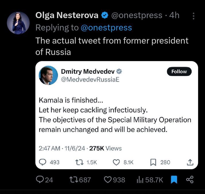 <a href="/thejackhopkins/">Jack Hopkins</a> Here's your logic. Trump in the WH was Russia's objective so all aid to Ukraine goes away. Special Military Operation indeed. With Musk's help.