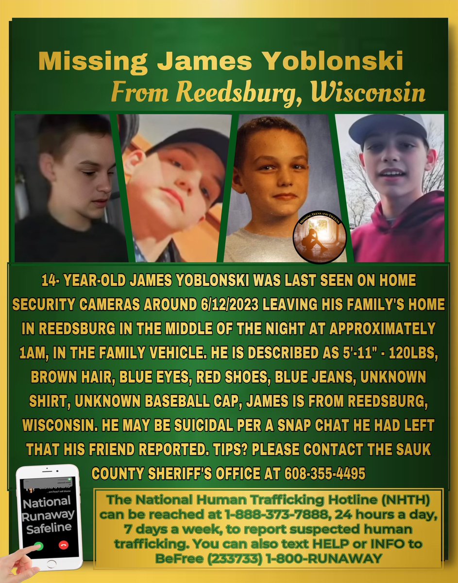 pops_angels's tweet photo. #Findjamesyoblonski #Missingteensandtweens https://t.co/N8NVSnLXP3