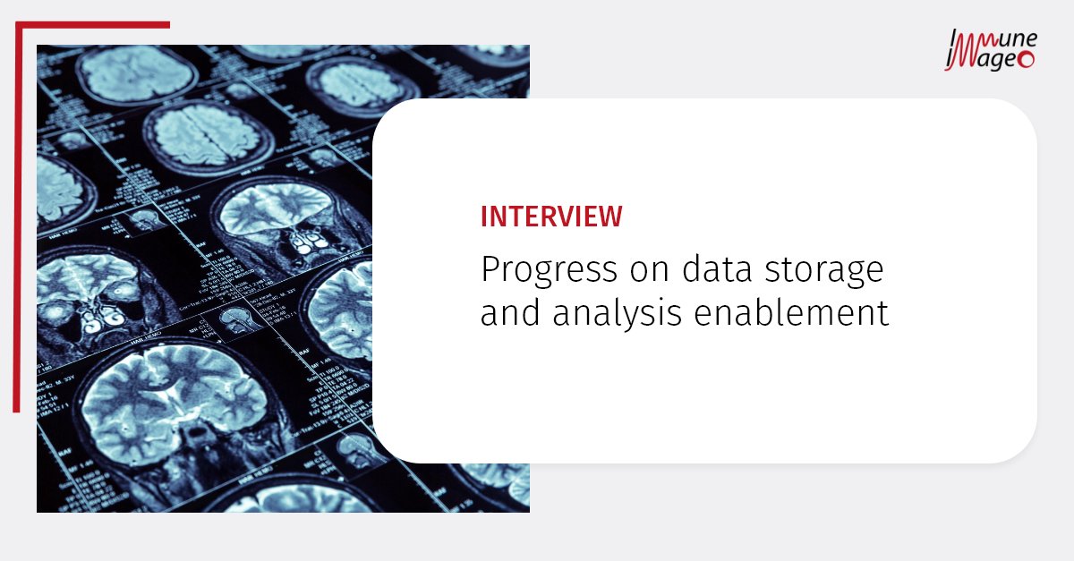 We spoke with Jan-Willem Boiten, leader of Work Package 2 (WP), about progress in data storage and analysis. Learn how WP 2 is building a #DataInfrastructure for clinical and imaging data. Read more: lnkd.in/eEYU6DGd #DataStorage #MolecularImaging #immunotherapy"