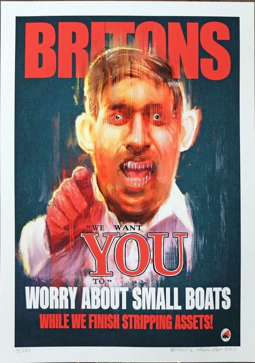 BobandHetty's tweet photo. @ActivePatriotUK Yes , Johnson and Sunak WANTED an immigration crisis while them and their billionaire mates slowly helped themselves to even more of our money.
#LookOverThere #BoiledFrog https://t.co/8DVSyRhMez