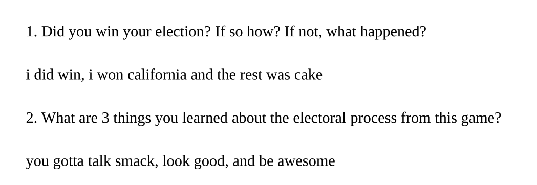 i fear this kid captured the vibes based energy of electoral politics although god i wish it was "i won california and the rest was cake"