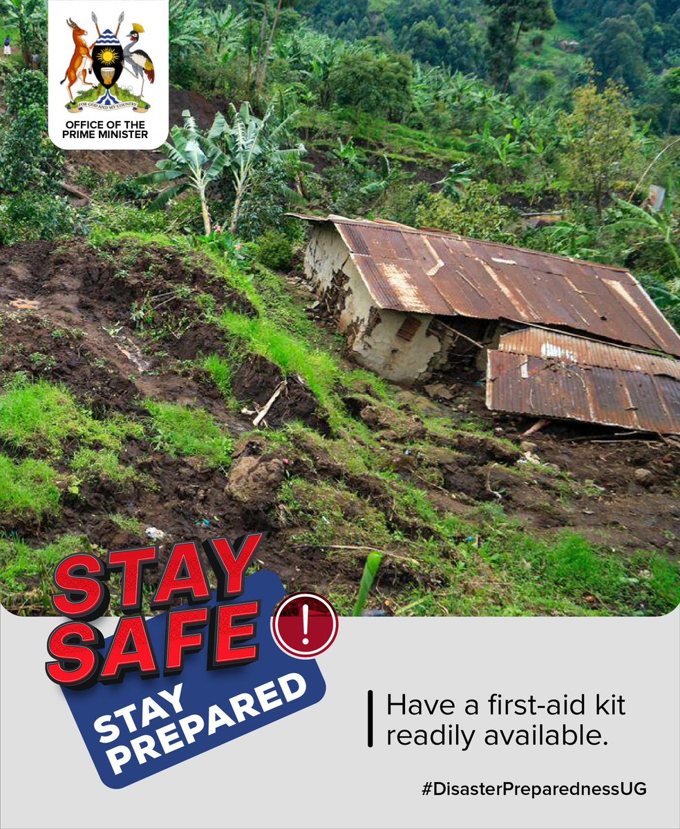 Johnlaban256's tweet photo. The Office of the Prime Minister (@OPMUganda ) has issued a public advisory on #DisasterPreparednessUG as Uganda experiences peak rainfall in October-November.
Heavy rains are impacting regions like West Nile, South Western, Western, Central, and Elgon, increasing risks of floods, landslides, and storms.