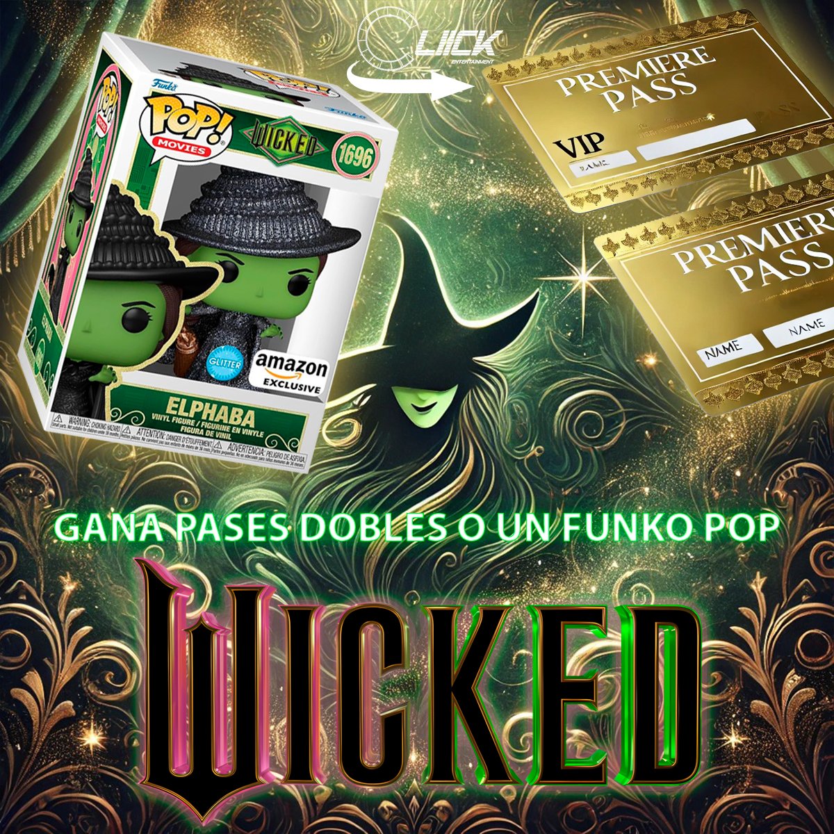 aion_mas's tweet image. 🚨🚨🚨¡Atención, Área Metropolitana! 🎉

En Cliick Entertainment estamos listos para llevarte a la premiere de 💚🩷 Wicked , pero necesitamos tu ayuda para hacer que Universal MX nos libere unos pases dobles. ¡Únete a la misión con Alpha y Omega!

🔁 El retweet.
❤️ Deja tu like…