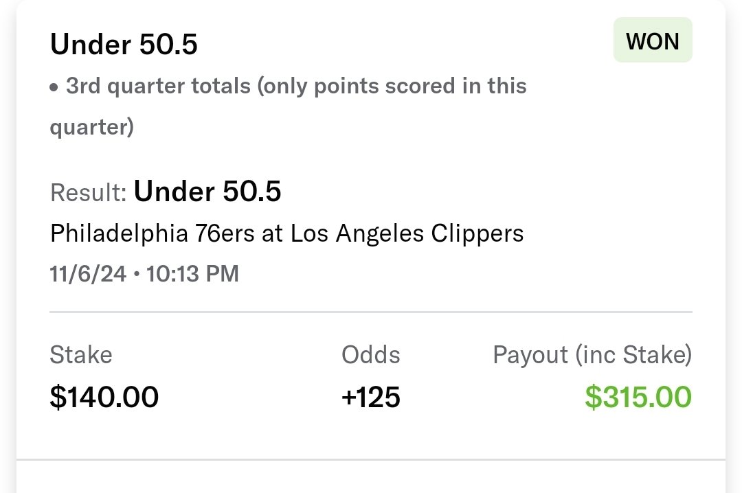 _PinkQuaker's tweet image. Shootout to @TheArbFather for introducing me to @OddsJam for this nice middle to end the night solid $6 risk free but I'll gladly take $175 over $6 anytime